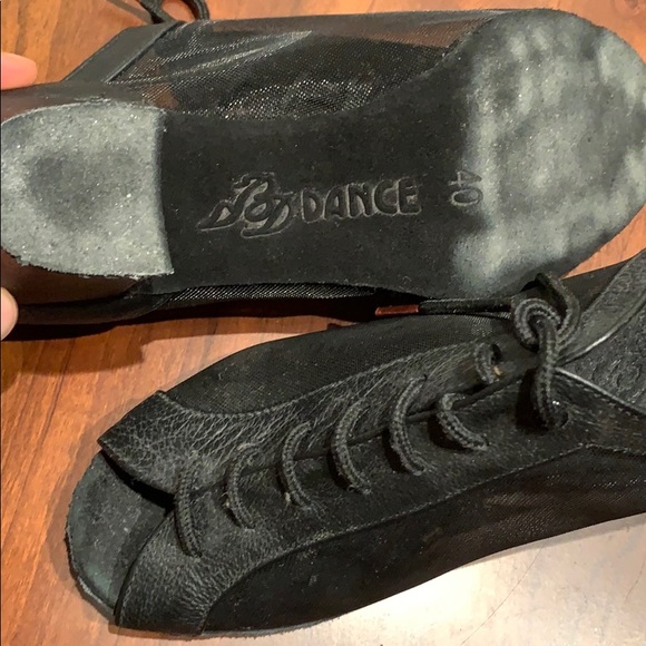 Black tango/ballroom shoe sandals size 40 - Picture 3 of 3